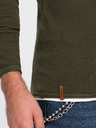 Ombre Clothing Pulover kaki pentru bărbați Ombre Clothing
