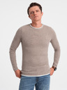 Ombre Clothing Pulover bărbătesc bej Ombre Clothing