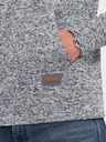 Ombre Clothing Hanorac gri cu glugă pentru bărbați de culoare brună Ombre Clothing