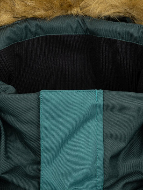 Kilpi Jachetă de iarnă neagră pentru bărbați cu blană artificială Kilpi ALPHA