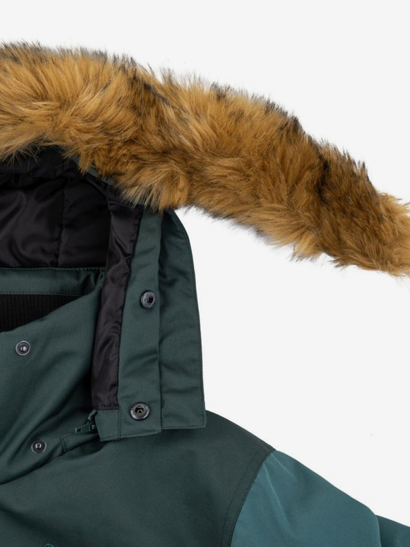 Kilpi Jachetă de iarnă neagră pentru bărbați cu blană artificială Kilpi ALPHA