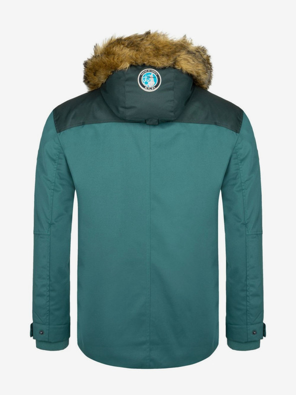 Kilpi Jachetă de iarnă pentru bărbați Petrol cu blană artificială Kilpi ALPHA