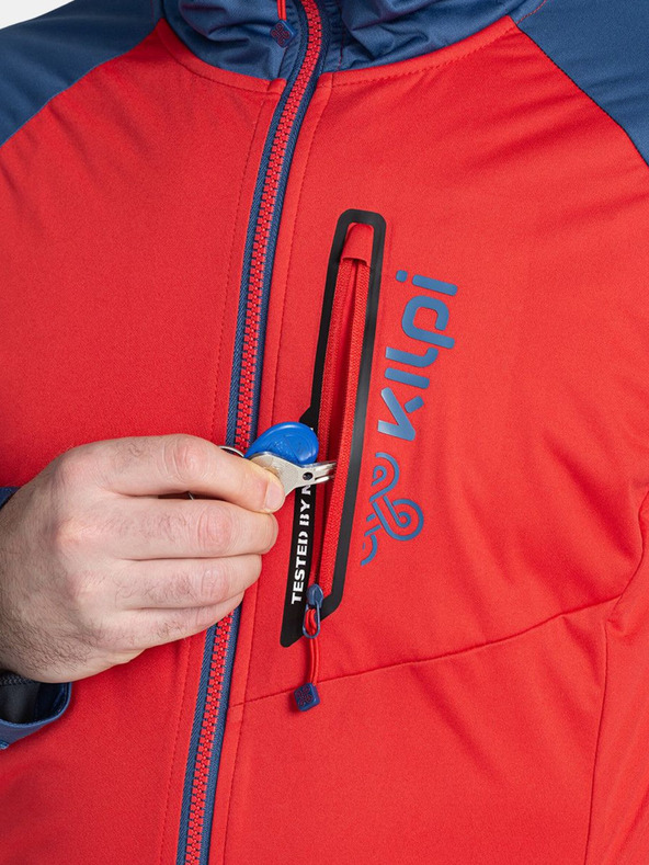 Kilpi Jachetă softshell ușoară pentru bărbați, albastră și roșie Kilpi BELTRA-M