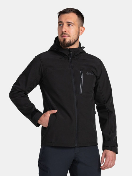 Kilpi Jachetă softshell neagră pentru bărbați Kilpi RAVIO-M