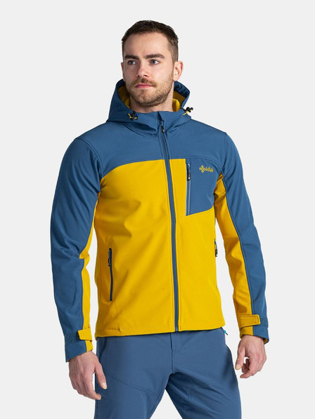 Kilpi Jachetă softshell pentru bărbați, albastră și galbenă Kilpi RAVIO-M
