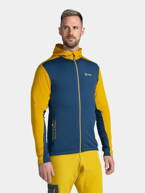 Kilpi Hanorac sport pentru bărbați galben și albastru Kilpi Sevelen-M