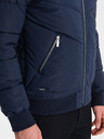 Ombre Clothing Bomber matlasat albastru închis pentru bărbați Ombre Clothing