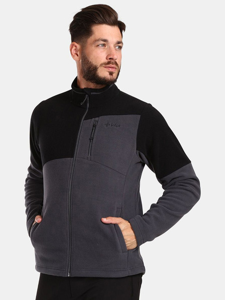 Kilpi Hanorace fleece gri închis pentru bărbați Kilpi Glander-M