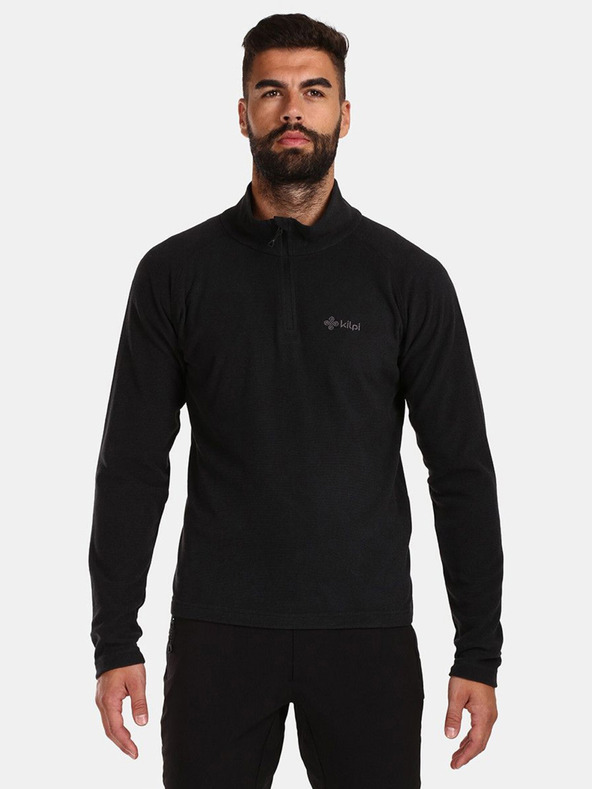 Kilpi Hanorac fleece negru pentru bărbați Kilpi Almeri-M