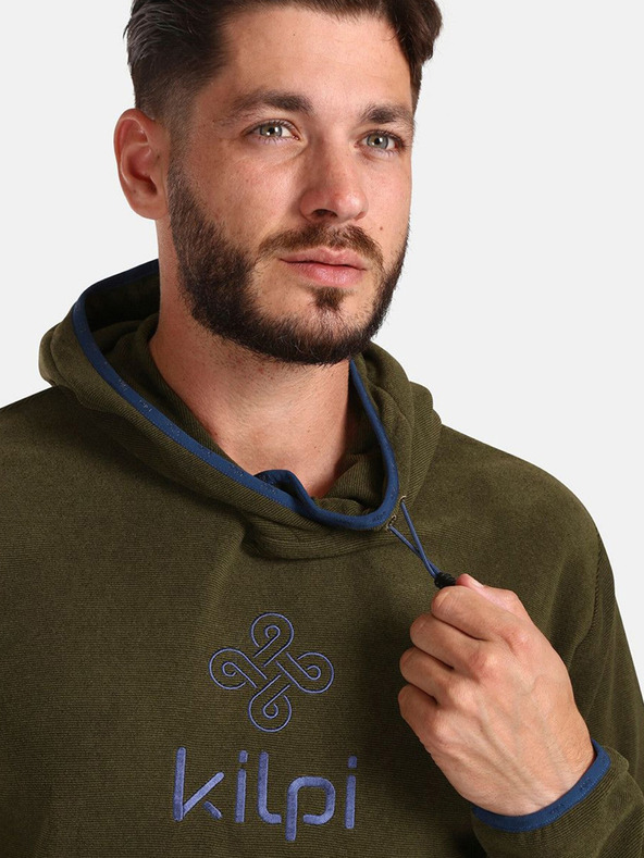 Kilpi Hanorac fleece kaki pentru bărbați Kilpi FLOND-M