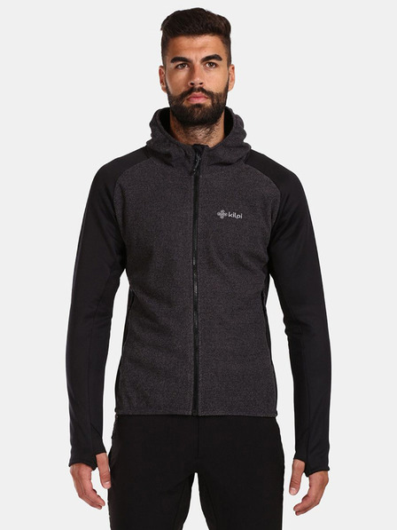 Kilpi Hanorac fleece negru pentru bărbați Kilpi VERSAM-M