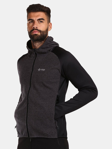 Kilpi Hanorac fleece negru pentru bărbați Kilpi VERSAM-M