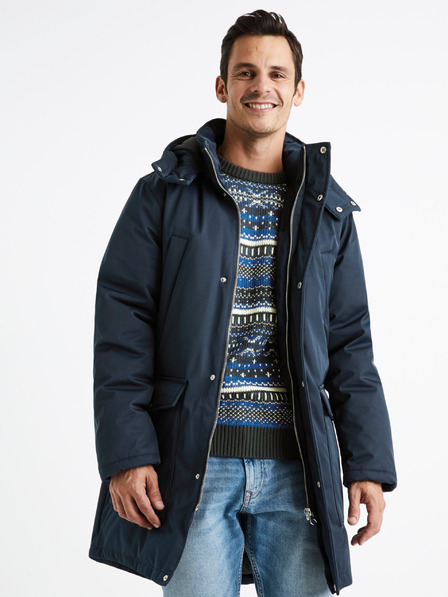 Celio Parka de iarnă albastru închis pentru bărbați Celio Cuturino