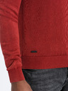 Ombre Clothing Pulover roșu cu gât în V pentru bărbați Ombre Clothing