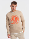 Ombre Clothing Sweatshirt imprimat pentru bărbați bej Îmbrăcăminte Ombre