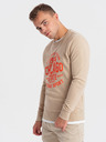 Ombre Clothing Sweatshirt imprimat pentru bărbați bej Îmbrăcăminte Ombre