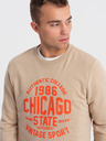 Ombre Clothing Sweatshirt imprimat pentru bărbați bej Îmbrăcăminte Ombre