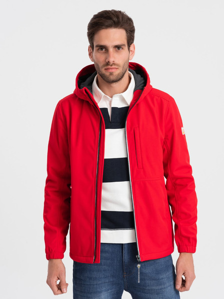 Ombre Clothing Jachetă softshell roșie pentru bărbați Ombre Clothing