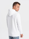 Ombre Clothing Hanorac alb pentru bărbați Ombre Clothing