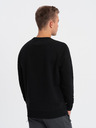 Ombre Clothing Hanorac imprimat negru pentru bărbați Ombre Clothing