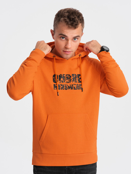 Ombre Clothing Hanorac portocaliu pentru bărbați Ombre Clothing