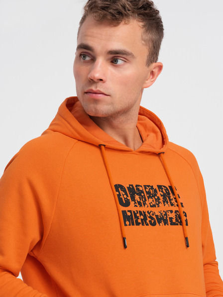 Ombre Clothing Hanorac portocaliu pentru bărbați Ombre Clothing