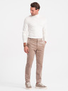 Ombre Clothing Pulover basic cu guler înalt pentru bărbați crem Ombre Clothing