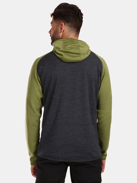 Kilpi Pulover pentru bărbați din lână Merino verde-gri Kilpi MOSEO-M