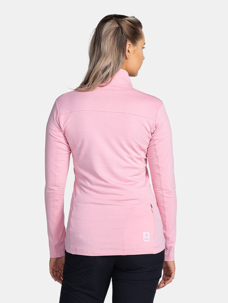 Kilpi Tricou sport roz pentru femei cu guler înalt Kilpi MONTALE