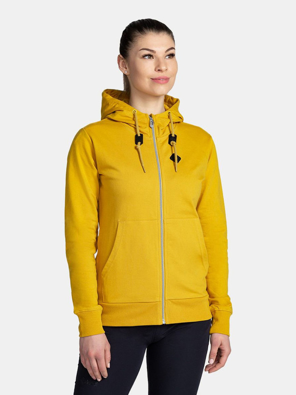 Kilpi Hanorac din bumbac muștar pentru femei Kilpi TARALI-W