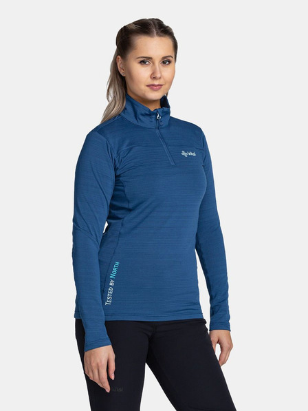 Kilpi Hanorac sport albastru pentru femei cu guler înalt Kilpi MONTALE