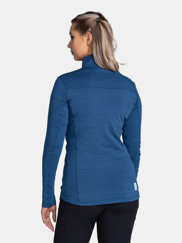 Kilpi Hanorac sport albastru pentru femei cu guler înalt Kilpi MONTALE