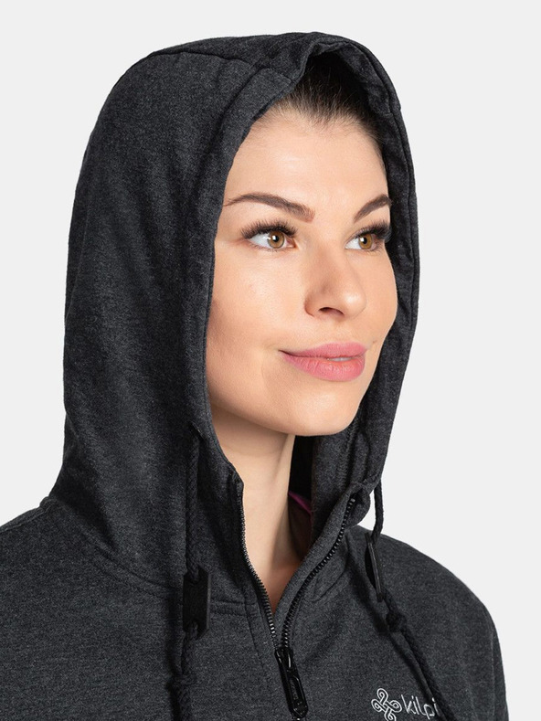 Kilpi Hanorac negru de damă cu imprimeu pe spate Kilpi BERY-W