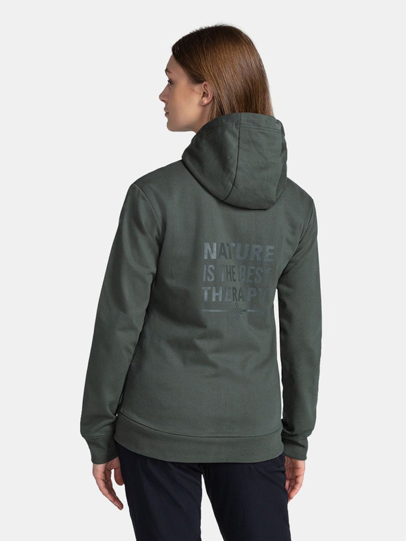 Kilpi Hanorac verde închis pentru femei Kilpi BERY-W