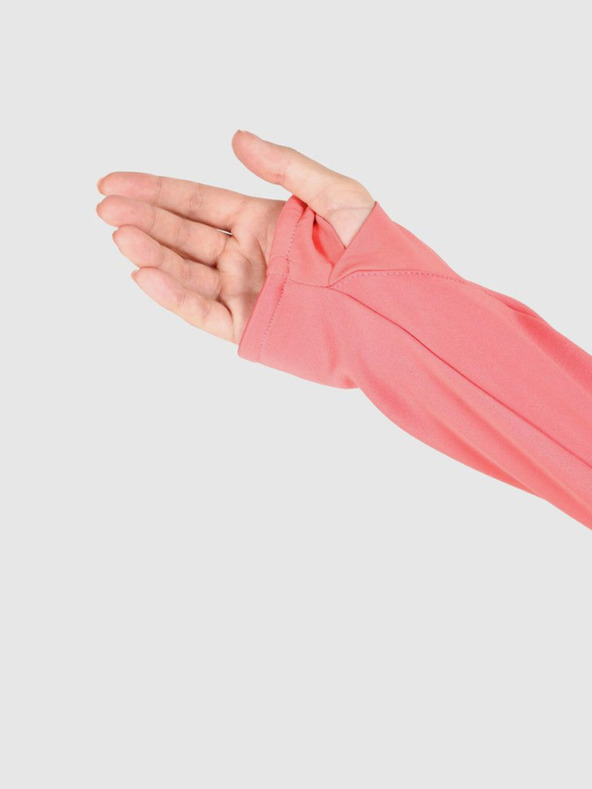 Kilpi Hanorac fleece gri și roz pentru femei Kilpi VERSAM-W