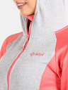 Kilpi Hanorac fleece gri și roz pentru femei Kilpi VERSAM-W