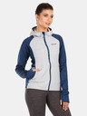 Kilpi Hanorac fleece gri și albastru pentru femei Kilpi VERSAM-W