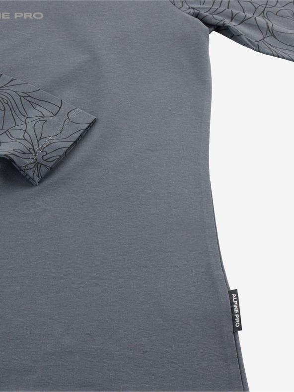 ALPINE PRO Tricou gri închis pentru femei ALPINE PRO Opesa