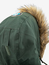 Kilpi Jachetă de iarnă verde pentru bărbați cu blană artificială Kilpi ALPHA