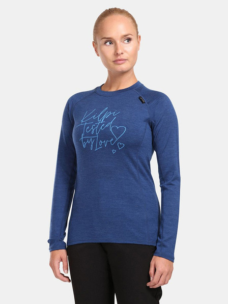 Kilpi Albastru închis Tricou pentru femei din lână Merino Kilpi MAVORA TOP