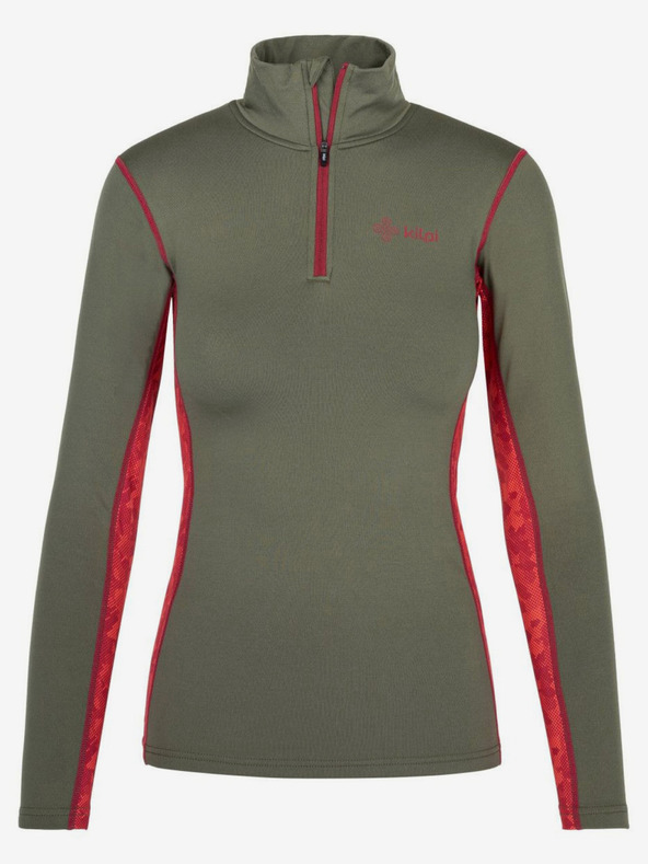 Kilpi Tricou termic kaki pentru femei cu guler înalt KILPI WILLIE