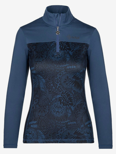 Kilpi Tricou sport albastru închis cu guler înalt pentru femei KILPI LEEMA