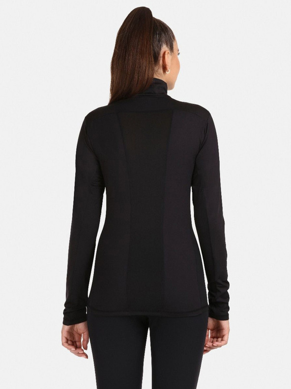 Kilpi Tricou termic negru de damă cu guler înalt KILPI WILLIE