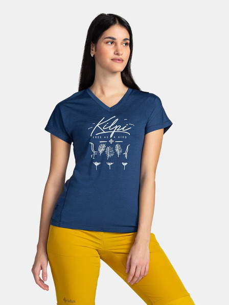 Kilpi Tricou albastru închis pentru femei din lână Merino Kilpi MERIN-W