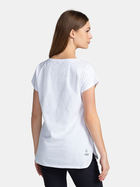 Kilpi Tricou imprimat alb pentru femei Kilpi NELLIM