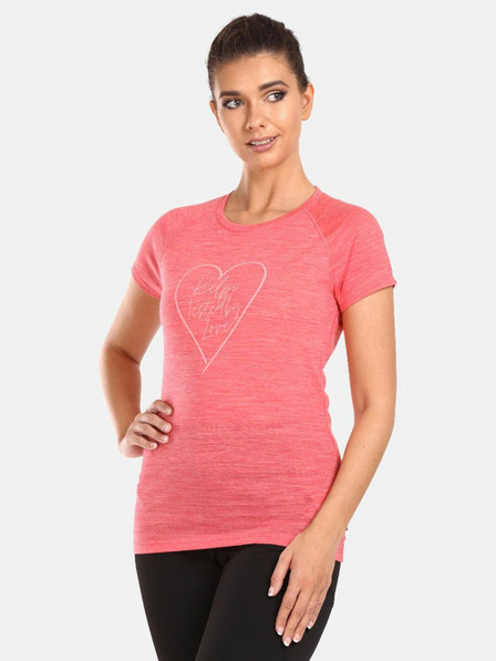 Kilpi Tricou roz pentru femei din amestec de lână Kilpi ZARJA