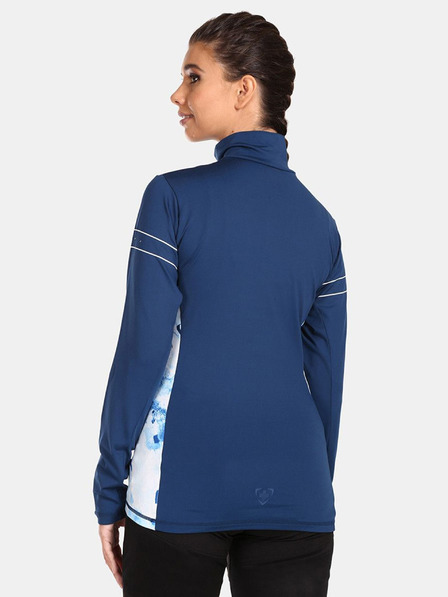 Kilpi Tricou sport albastru închis cu guler înalt pentru femei KILPI LEEMA