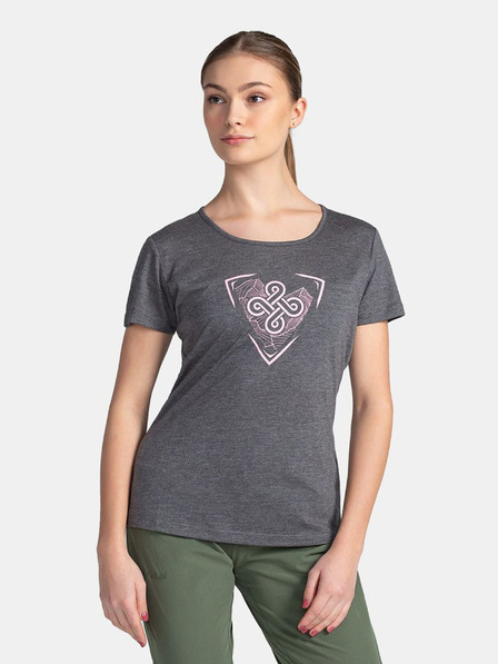 Kilpi Tricou sport pentru femei gri închis Kilpi GAROVE