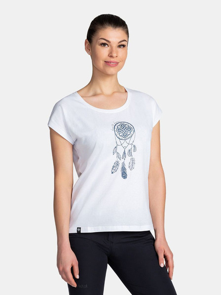 Kilpi Tricou imprimat alb de damă Kilpi ROANE