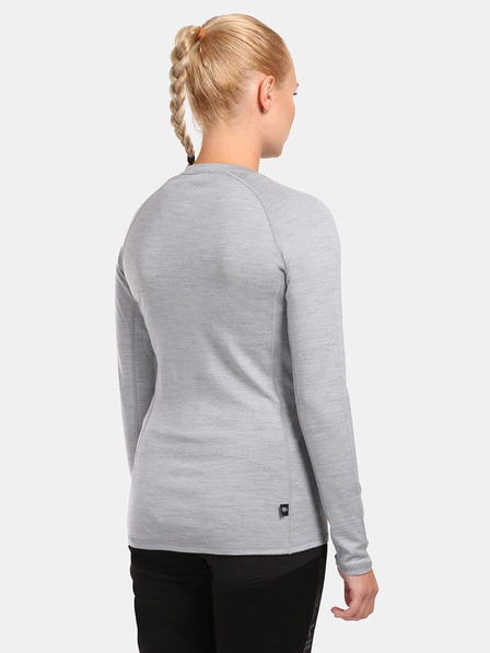Kilpi Tricou pentru femei din lână merino gri deschis Kilpi MAVORA TOP